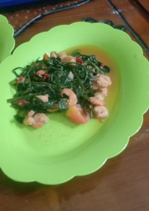 Foto resep Tumis kangkung udang