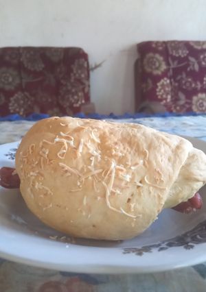 Foto resep Roti isi sosis (tanpa mixer, tanpa telur, takaran sendok)