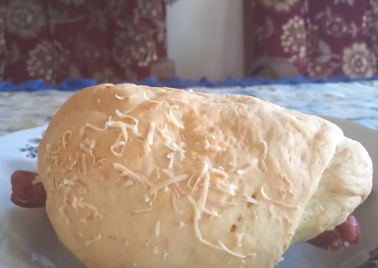 Cara meramu Roti isi sosis (tanpa mixer, tanpa telur, takaran sendok) , Menggugah Selera