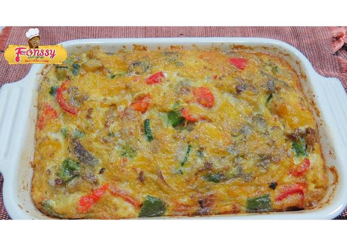 Recipe of Andrew Copley Egg and minced beef frittata