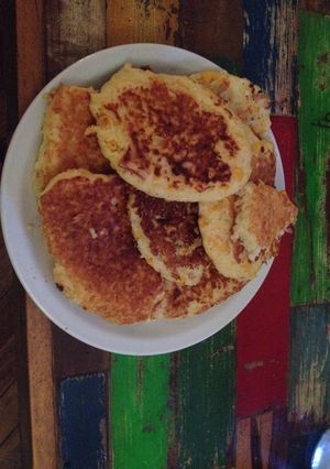 Una foto de Hot cakes salados