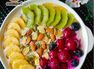 Gambar Crunchy Nutty Dragon Fruit Overnight Oat(Eat Clean) 🇮🇪