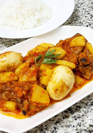 Foto resep Balado ayam/telur/kentang
