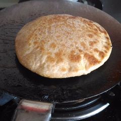 A picture of Leftover laddu paratha.