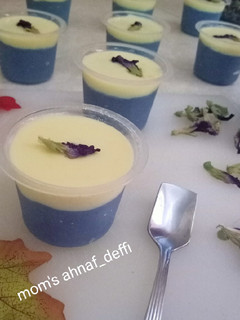 Foto resep Puding singkong telang