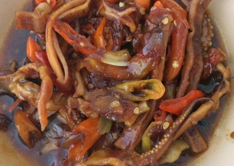 Resep Cumi kering super pedas Lezat