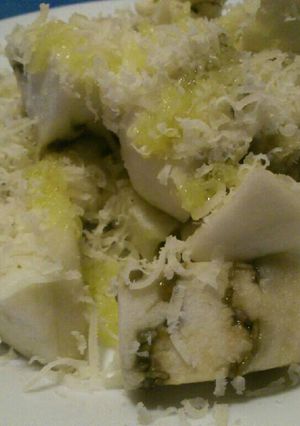 Una foto de Berenjenas con parmesano