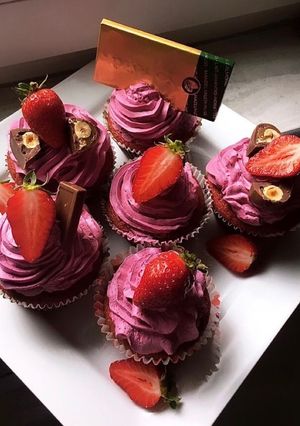 Vörösbársony (red velvet) muffin recept fotója