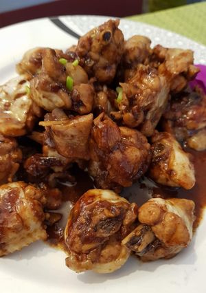 รูปของ ไก่ผัดพริกเผาน้ำมันหอย