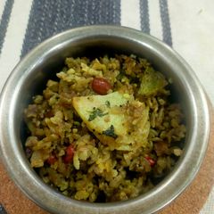 A picture of Masala Poha (Red Masala Poha).