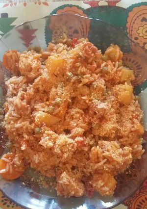 Una foto de Guisito de arroz