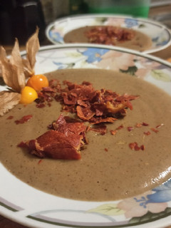 Una foto de Crema de boletus