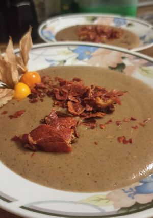 Una foto de Crema de boletus