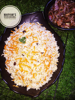 A picture of Carrot Rice.