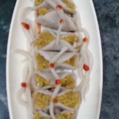 Steamed stuffed rice wrap(fara) A picture of Steamed stuffed rice wrap(fara).