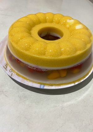 Foto resep Puding kaca buah mangga