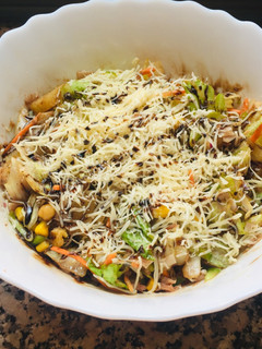 Una foto de Ensalada con garbanzos