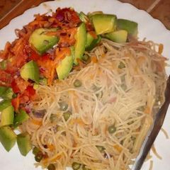 A picture of Fried spaghetti.