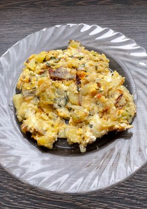 Krumpli sajttal-tojással recept fotója