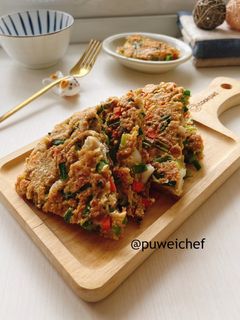 小卷蔬菜燕麥煎餅 的食譜成品照片