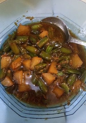 Foto resep 40. Buncis Kentang Masak kecap