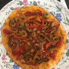 A picture of Five minutes pizza 🍕.