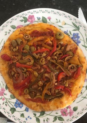 A picture of Five minutes pizza 🍕.