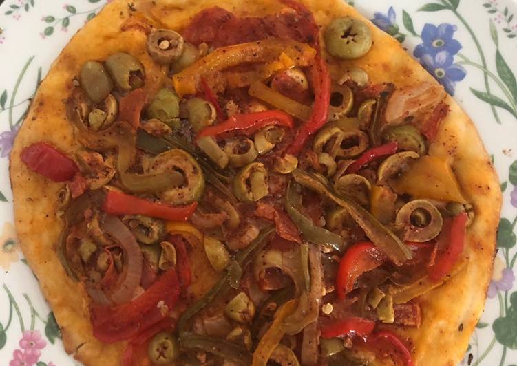 Recipe of Super Quick Homemade Five minutes pizza 🍕