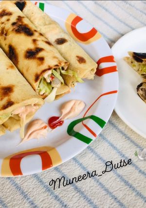 A picture of Chicken X beef shawarma.