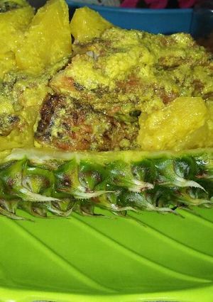 Foto resep Gurami goreng gulai kuning dengan nenas
