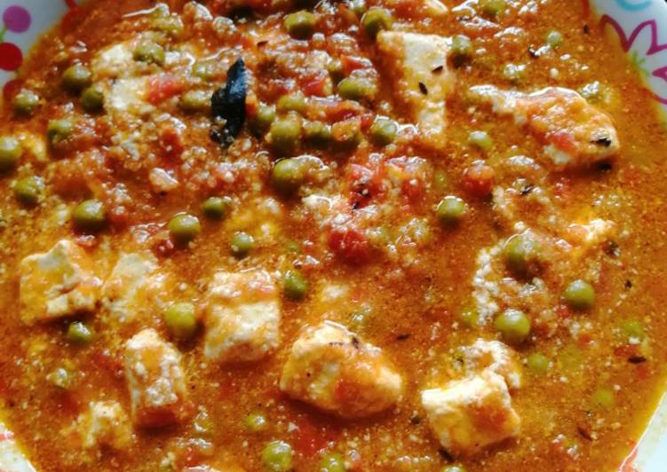 Recipe of Restaurant style matar paneer