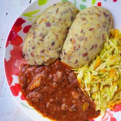 A picture of Pigeon Peas Mukimo.