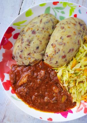 A picture of Pigeon Peas Mukimo.