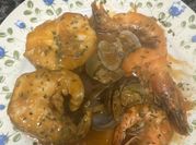 Una foto de fumet de pescado merluza