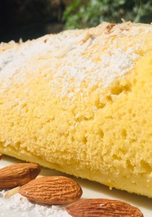 Una foto de Jelly rol de crema de limón