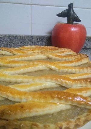 Una foto de Pasta frola de manzanas👩‍🍳🍎🍏