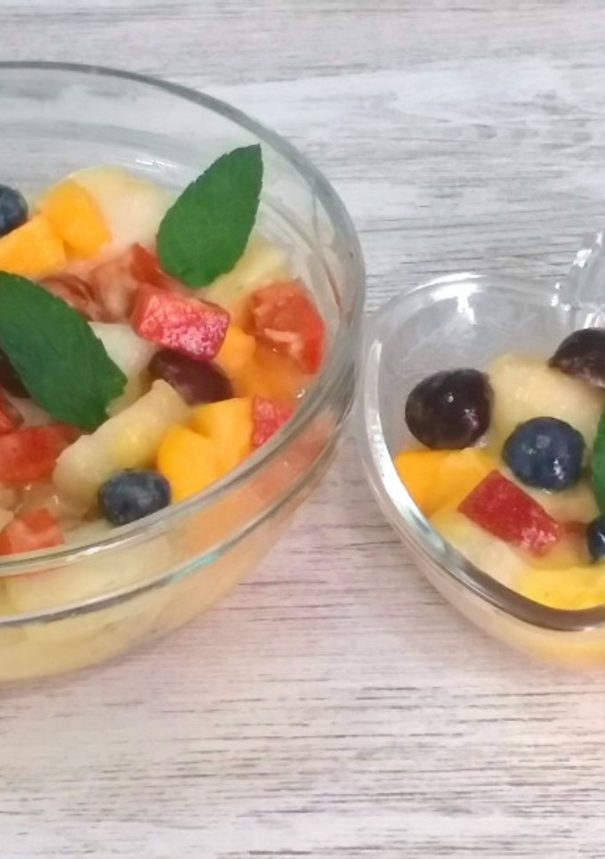 Una foto de Ensalada de frutas de verano
