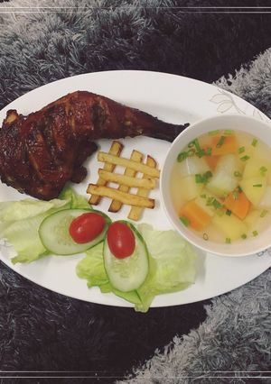 Hình của món Gà nướng bbq.