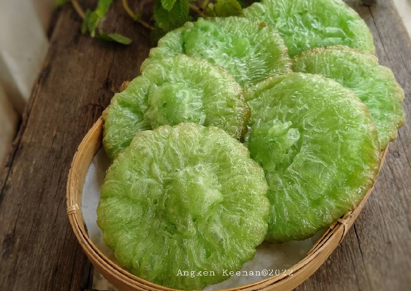 Kue Cucur Pandan tanpa mixer