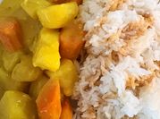 A picture of coconut powder
