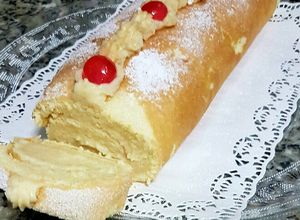 Foto principal de Brazo de gitano relleno de crema pastelera