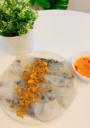 Hình của món Bánh cuốn từ bánh tráng 🥢 (cho người Việt xa xứ).