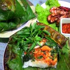 รูปของ Nasi Bakar Ayam Suwir Kemangi Sederhana