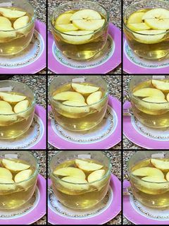 صورة لوصفة مشروب النعناع والتفاح والقرفه صحى