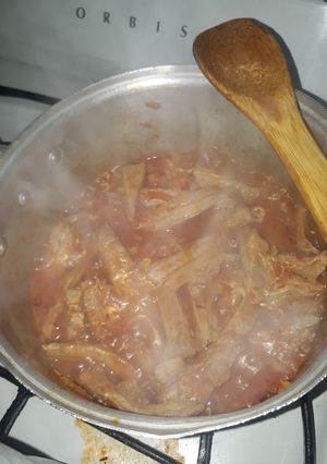 Una foto de Salsa de matambre