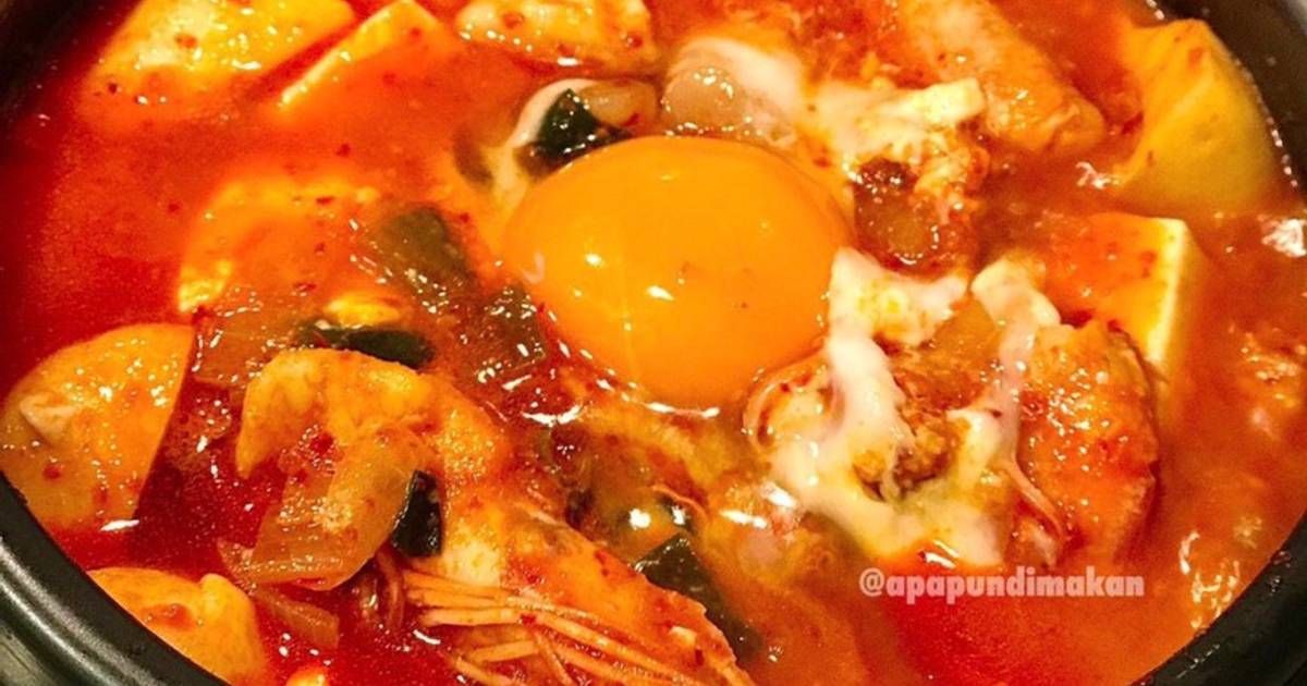 Resep Sundubu Jjigae (Sup Tahu Sutra Korea) ala apapundimakan oleh