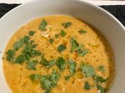 A picture of spicy red lentil soup