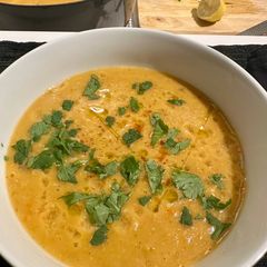 A picture of Red Lentil Soup.