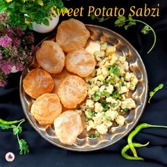 A picture of Sweet Potato Sabzi (Dry).