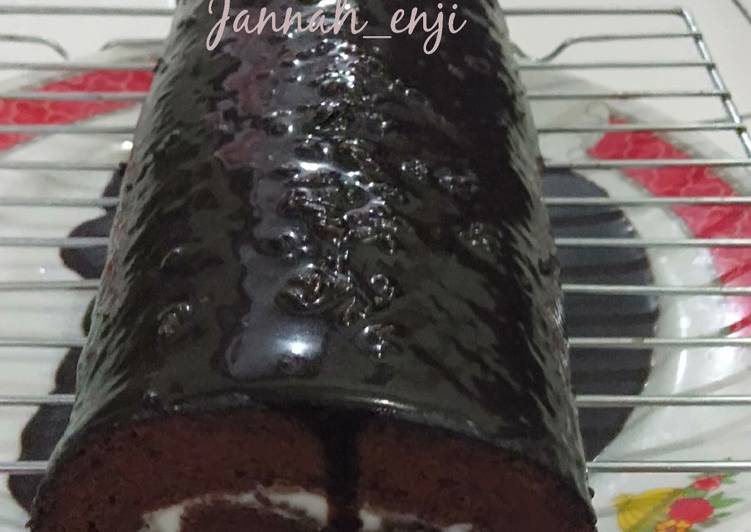 Triple Chocolate Roll Cake